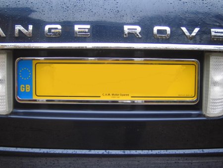 Number Plate Surround CHROME - Click Image to Close